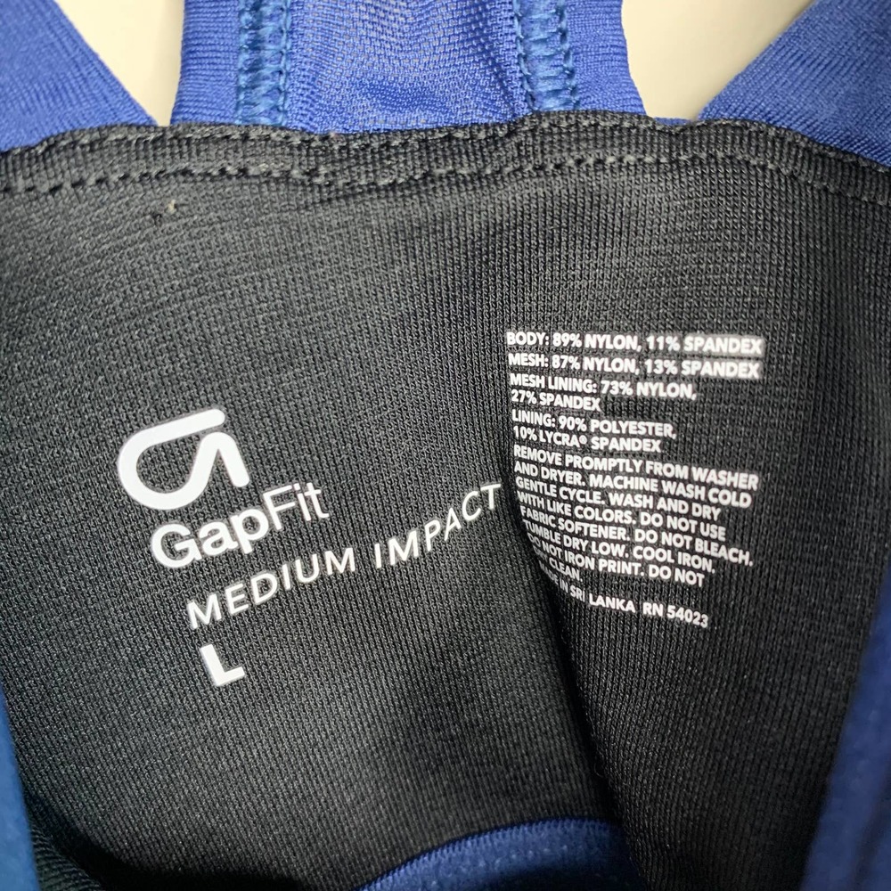 GAP FIT Medium Impact Racerback Mesh Tank Large - Picture 3 of 9
